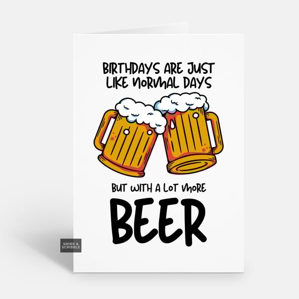 Unique Funny Birthday Card For Him Or Her 