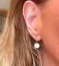 14K Gold Fill Disc Drop Earrings  - Image 1
