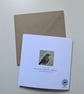 Female Blackbird Embroidery Art Greeting Cards - Image 3