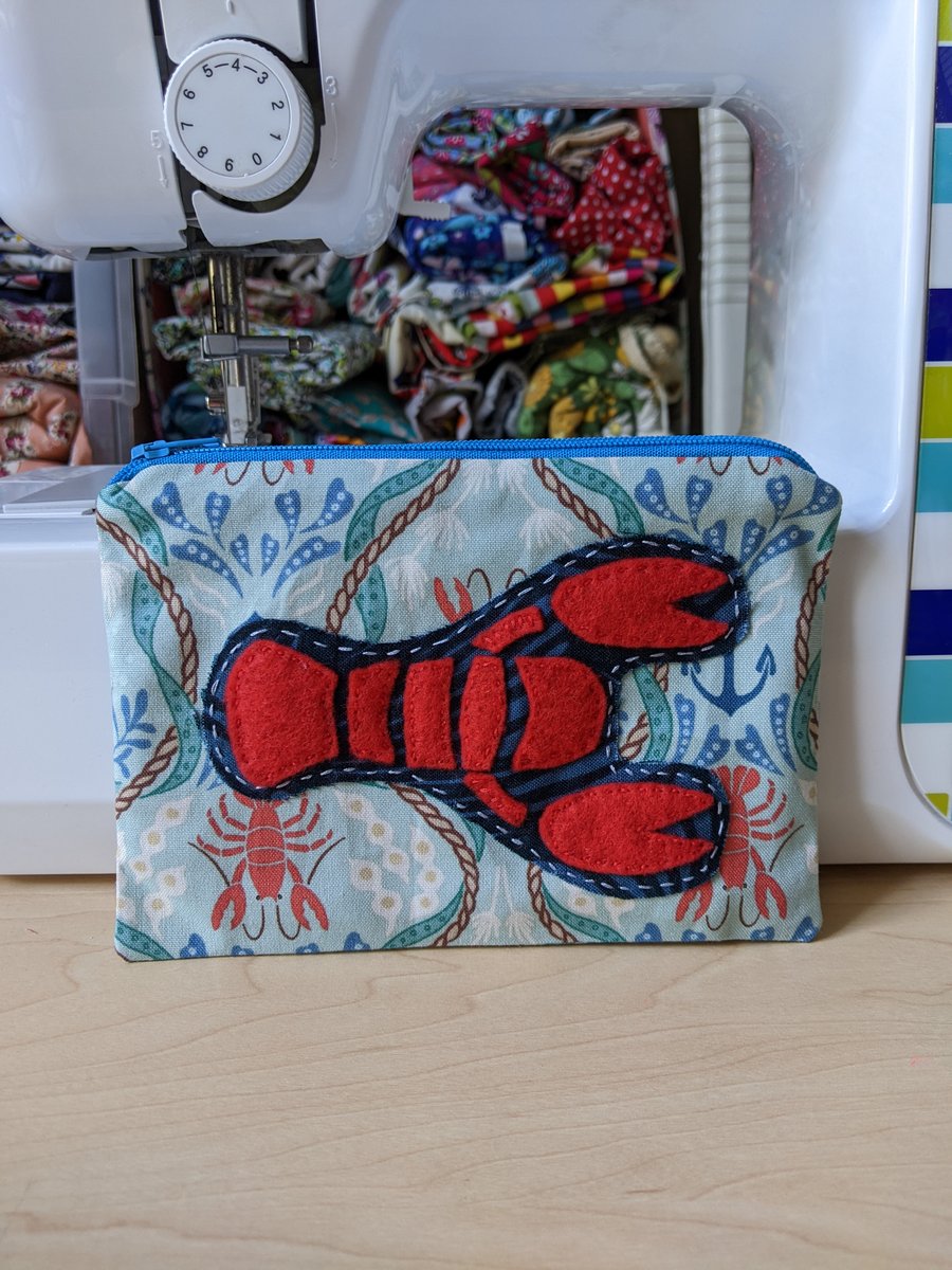 Lobster Appliqué Purse 