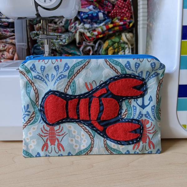 Lobster Appliqué Purse 