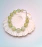 Olive Jade and Crystal Necklace with Hollow Glass Pendant Bracelet and Earrings  - Image 3