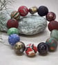 Handcrafted Multicoloured Swirl Polymer Clay Bracelet - Image 5