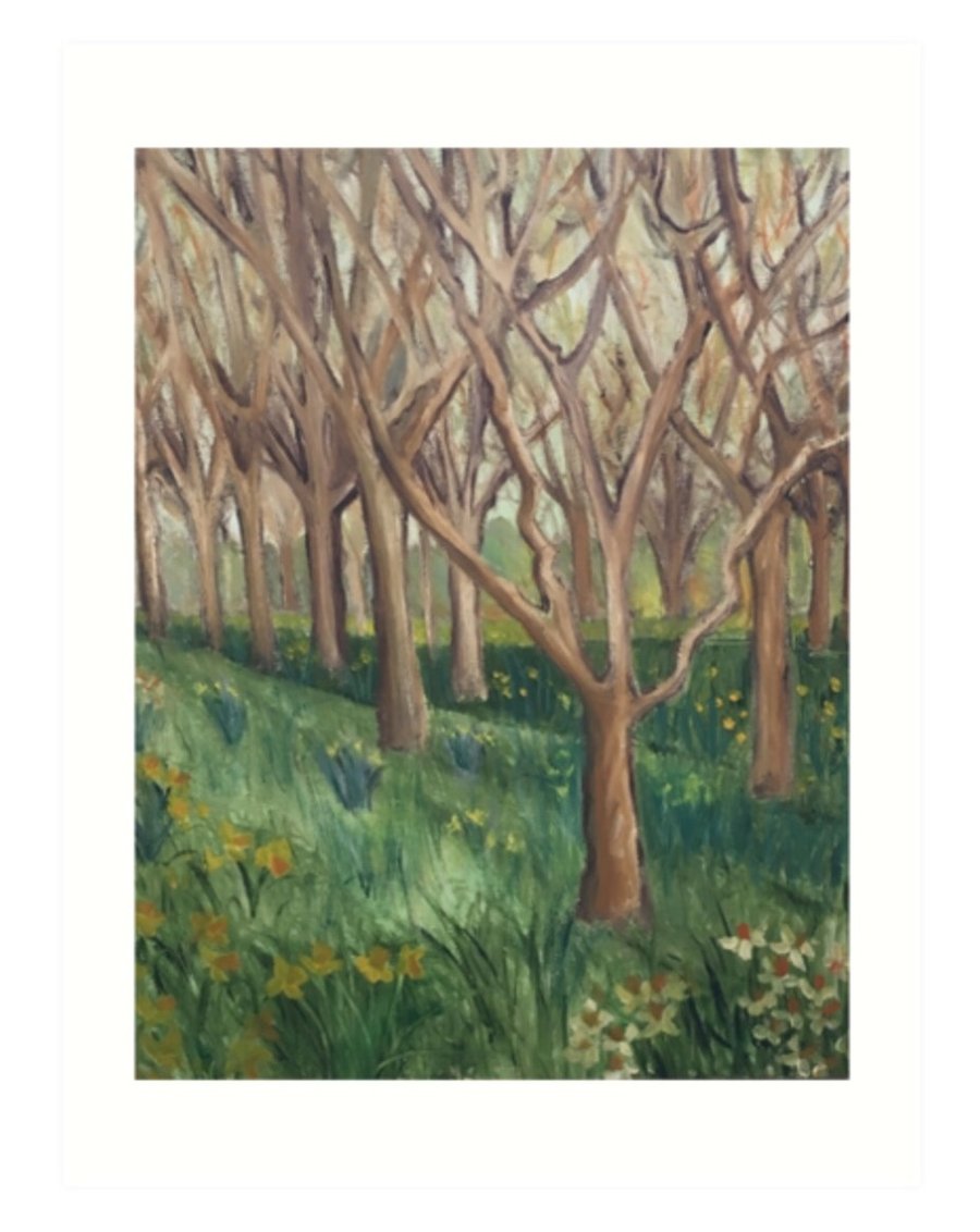 Art Print Taken From The Original Oil Painting ‘The Onset Of Spring’
