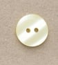 10 yellow pearlised buttons 15mm