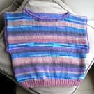 KNITTING PATTERN PDF Striped Slipover Vest