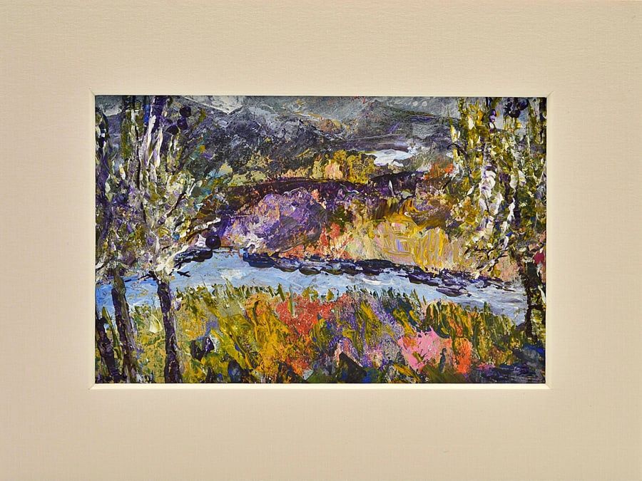 Original Abstract Painting of a Landscape (8 x 6 inches)