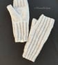 Knitted fingerless gloves, Merino wool mittens, Hand warmers, Gift for women  - Image 5