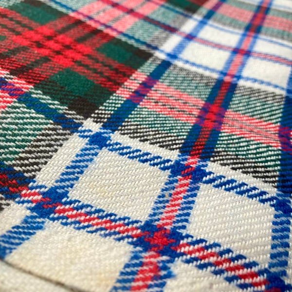 Gorgeous Tartan Fabric - Green, White, Blue & Red