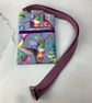 Hummingbird phone case, Birds pouch, Detachable strap, Handmade - Image 1