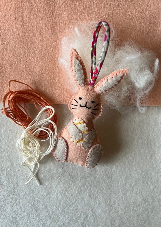 Easter Gift Handmade Hanging Rabbit Decoration 