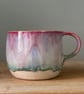 Handmade ceramic mug, pink stoneware mug, 350ml mug, Homeware gift - Image 4