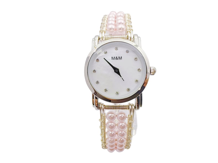 Unique handmade Bracelet Watch Beaded Wrist Watch Personalized Gifts Mother's Da