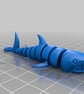 Articulated Shark Keyring, Flexi 3D Printed Shark Keychain - Image 2
