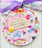 Thank You For Being A Great Teacher,  Butterfly Teacher Gift, Personalised Hoop