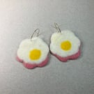 Fried Egg Daisy Bold Earrings 