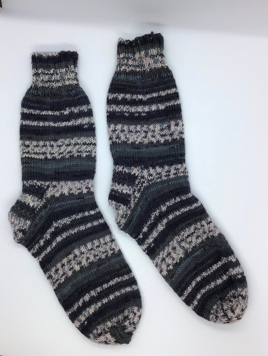 Hand Knit  Bamboo Socks 