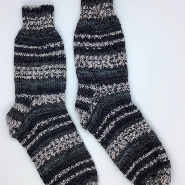 Hand Knit  Bamboo Socks 