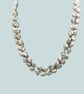 Natural pearl necklace with a special silver crystal clasp  A unique gift - Image 5