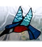 SOLD Kingfisher Suncatcher Stained Glass British Bird Handmade - Image 4