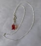Sterling Silver and Swarovski Crystal Fish & Bubbles Necklace - Image 3