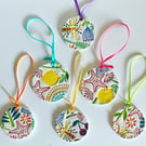 SALE Handmade Summer Ceramic Hanger, Hanging Summer Decoration