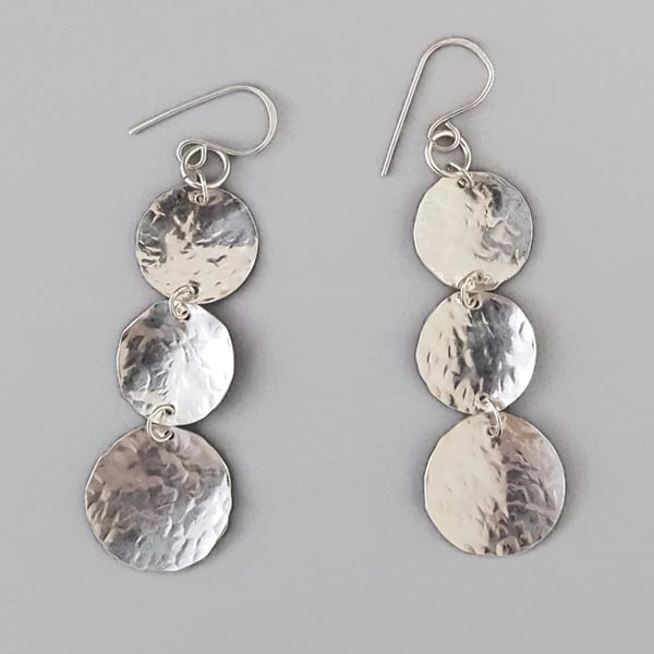 STERLING SILVER EARRING, handmade,statement earrings, dangle,gifts for her