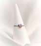Silver ring with copper heart - Image 1