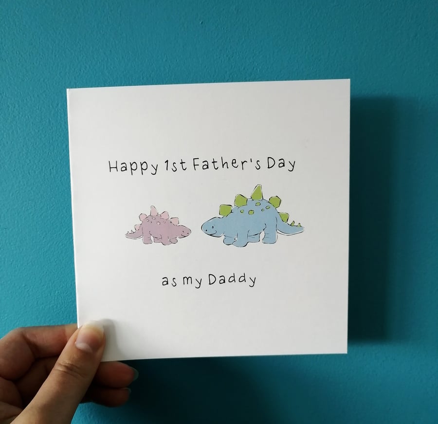 First father's day as my daddy card, 1st father's day card 