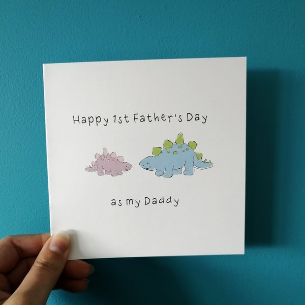 First father's day as my daddy card, 1st father's day card 