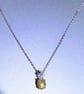 Natural Citrine Silver Pineapple Sterling SIlver Pendant & Chain 18 Inch - Image 7
