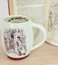 Handmade Pride and Prejudice quote mug, Jane Austen fan gift