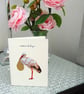 New Baby Geometric Stork Greetings Card - Image 7