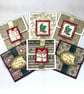 Pack of 6 Christmas money or gift card holders in neutral tones