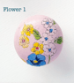 Pink 4cm door knobs, hand painted and flower decoupaged, 3 in total  - Image 3