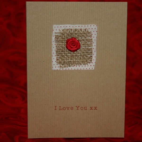 Red Rose Love Card 