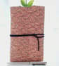Pink Flower Cork Notebook Journal - Image 1