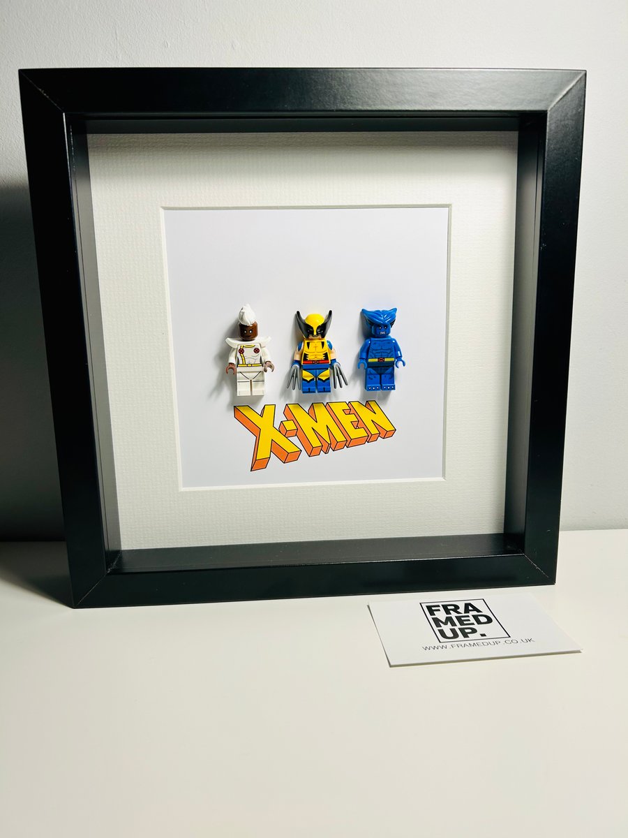 X-MEN - framed Lego minifigures - Marvel