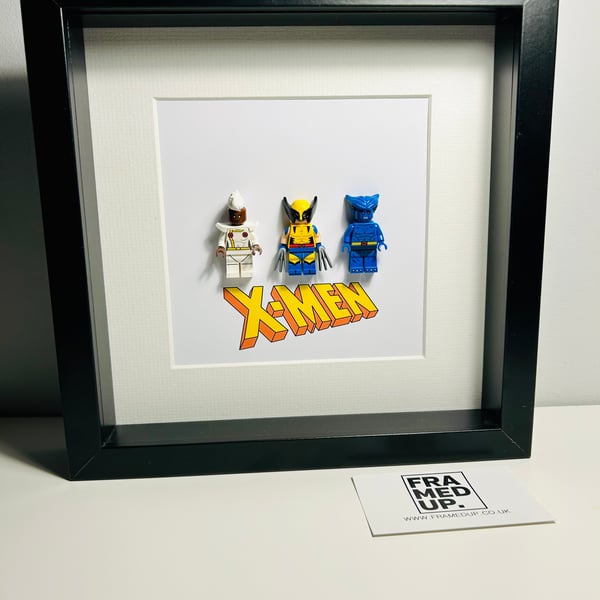 X-MEN - framed Lego minifigures - Marvel
