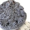 Doily Beret - Grey