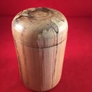 Wood turned lidded canister