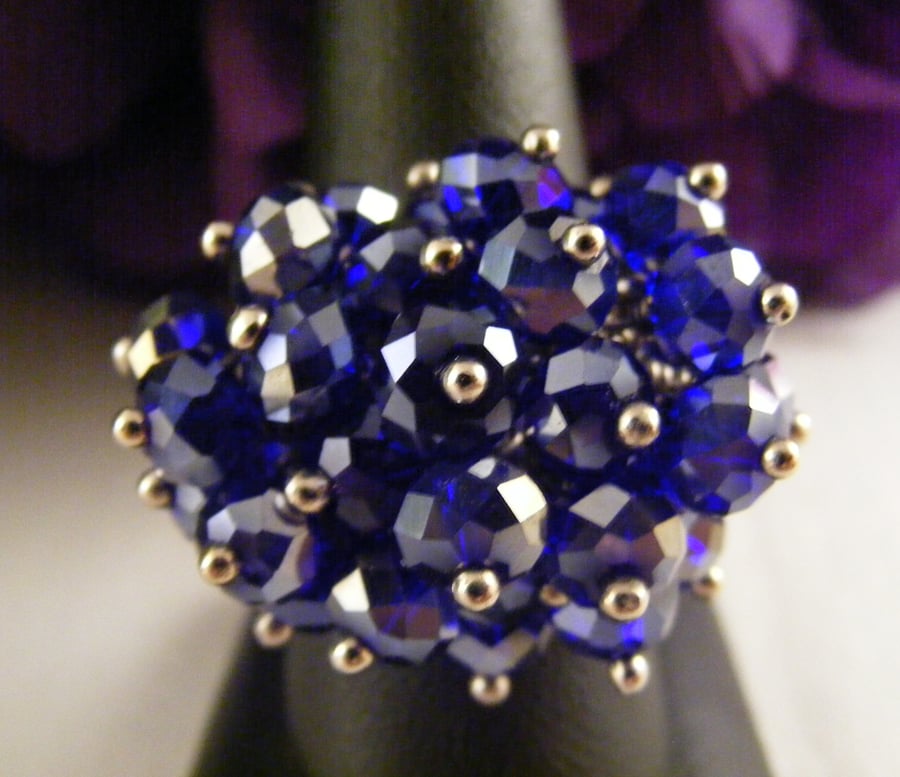 Royal Blue Adjustable Ring