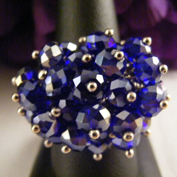 Royal Blue Adjustable Ring