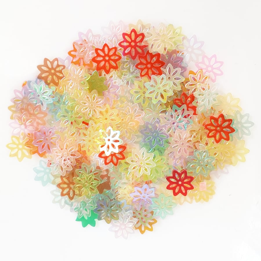 Multicoloured Flower Sequins