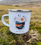 Mountain lover mug, Enamel hiking mug, perfect gift for outdoor lovers. - Image 3