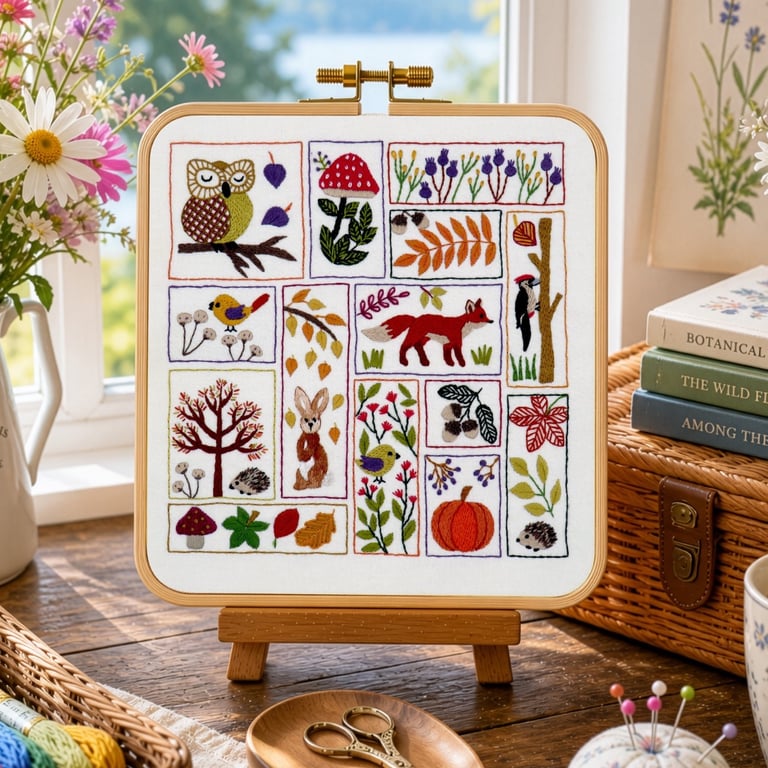 Autumn Splendour Hand Embroidery PDF Pattern