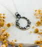 Recycled Silver Ocean-Inspired Pendant - Recycled Fine Silver Fish Necklace - Image 2