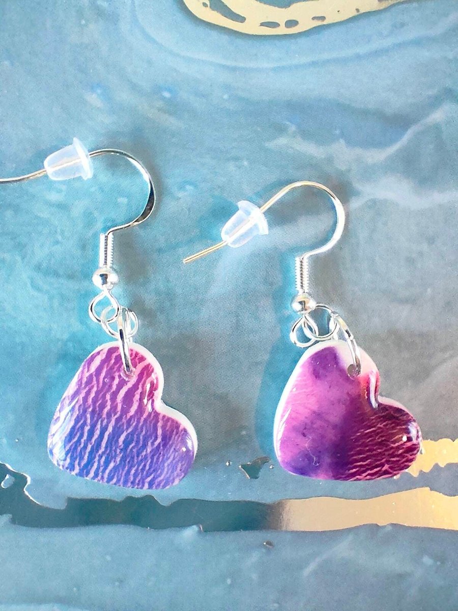 Cute Purple Heart Drops