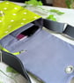 Polka Dot Print, Water-resistant Lime Green Oilcloth, Small Cross Body Bag - Image 7