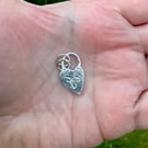 Personalised Sterling Silver Hand Cut Heart Pendant Necklace 